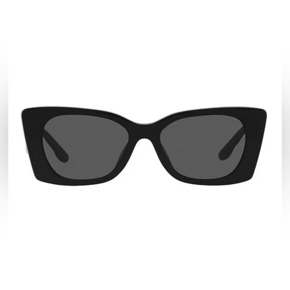 NEW Tory Burch Kira Quilted Geometric Sunglasses Black Gold — TY7189U - Picture 13 of 14